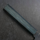 Nakiri Blue Steel #1 Kurouchi Dark Blue Urushi Handle 165mm (6.5”)-[Musashi]-[Couteaux de cuisine japonais]