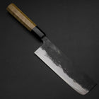 Nakiri Blue Steel #1 Kurouchi Manche en Biuffle et Magnolia 165mm-[Musashi]-[Couteaux de cuisine japonais]