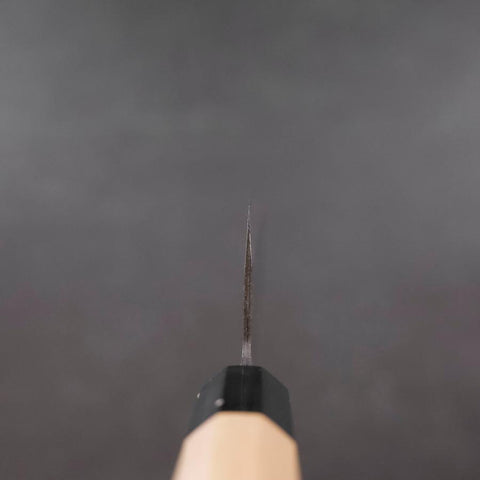 Nakiri Blue Steel #1 Revêtement Inox Kurouchi Manche en Buffle et Magnolia 165mm-[Musashi]-[Couteaux de cuisine japonais]