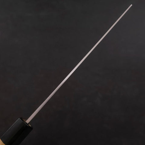 Nakiri Blue Steel #1 Revêtement Inox Kurouchi Manche en Buffle et Magnolia 165mm-[Musashi]-[Couteaux de cuisine japonais]