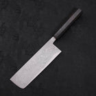 Nakiri Blue Steel #2 Damas Manche en Buffle et Ébène 165mm-[Musashi]-[Couteaux de cuisine japonais]