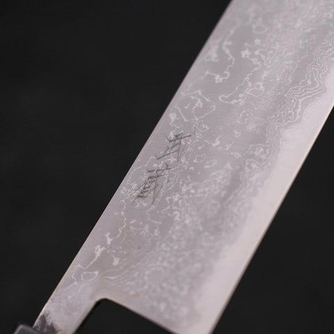 Nakiri Blue Steel #2 Damas Manche en Buffle et Ébène 165mm-[Musashi]-[Couteaux de cuisine japonais]
