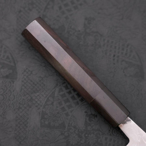 Nakiri Blue Steel #2 Damas Manche en Buffle et Ébène 165mm-[Musashi]-[Couteaux de cuisine japonais]
