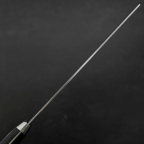 Nakiri Blue Steel #2 Inox Tsuchime Manche Occidental Noir 170mm-[Musashi]-[Couteaux de cuisine japonais]
