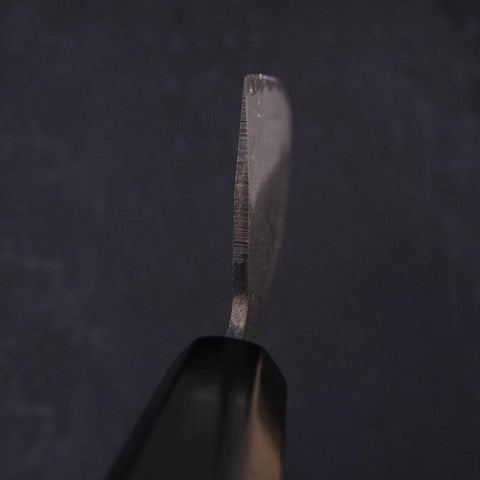 Nakiri Blue Steel #2 Kurouchi Chokin Kappa-Grenouille Manche en Buffle et Ébène 165mm-[Musashi]-[Couteaux de cuisine japonais]