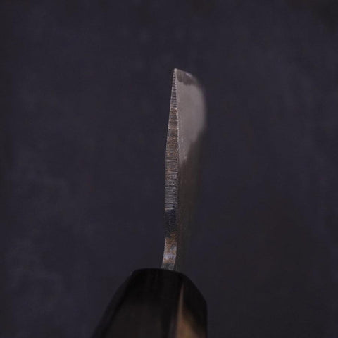 Nakiri Blue Steel #2 Kurouchi Chokin Kappa Pêcheur Endormi Manche en Buffle et Ébène 165mm-[Musashi]-[Couteaux de cuisine japonais]