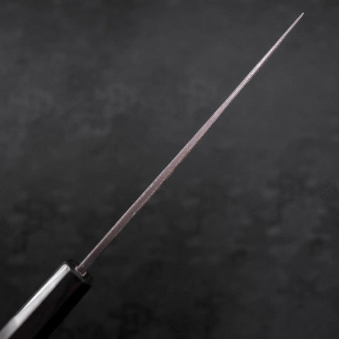 Nakiri Blue Steel #2 Kurouchi Chokin Pagode à Cinq Etages Sakura Manche en Buffle et Ébène 165mm-[Musashi]-[Couteaux de cuisine japonais]