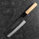 Nakiri Blue Steel #2 Kurouchi Damas Manche en Buffle et Magnolia 165mm-[Musashi]-[Couteaux de cuisine japonais]