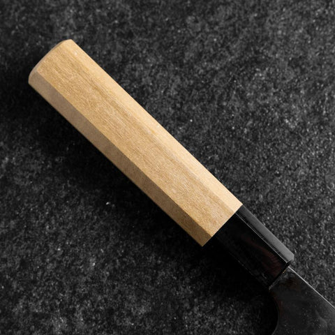 Nakiri Blue Steel #2 Kurouchi Damas Manche en Buffle et Magnolia 165mm-[Musashi]-[Couteaux de cuisine japonais]