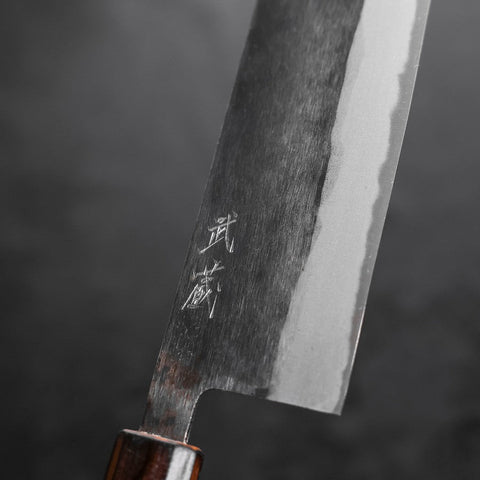 Nakiri Blue Steel #2 Kurouchi Manche Sumi Urushi 165mm-[Musashi]-[Couteaux de cuisine japonais]