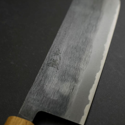 Nakiri Blue Steel #2 Kurouchi Manche Yaki Urushi 165mm-[Musashi]-[Couteaux de cuisine japonais]
