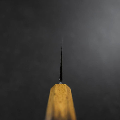 Nakiri Blue Steel #2 Kurouchi Manche Yaki Urushi 165mm-[Musashi]-[Couteaux de cuisine japonais]