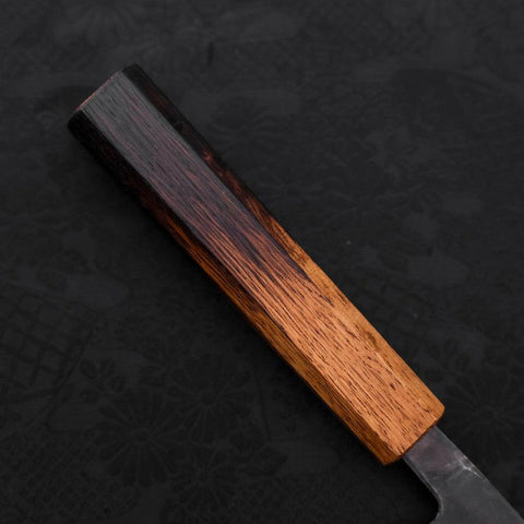 Nakiri Blue Steel #2 Kurouchi Manche Yaki Urushi 165mm-[Musashi]-[Couteaux de cuisine japonais]