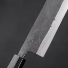 Nakiri Blue Steel #2 Kurouchi Manche en Buffle et Bois de Teck 165mm-[Musashi]-[Couteaux de cuisine japonais]