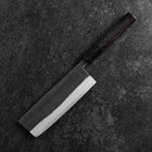 Nakiri Blue Steel #2 Kurouchi Manche en Buffle et Ébène 165mm-[Musashi]-[Couteaux de cuisine japonais]