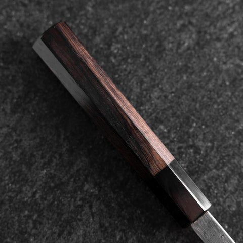 Nakiri Blue Steel #2 Kurouchi Manche en Buffle et Ébène 165mm-[Musashi]-[Couteaux de cuisine japonais]