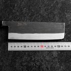 Nakiri Blue Steel #2 Kurouchi Manche en Buffle et Ébène 165mm-[Musashi]-[Couteaux de cuisine japonais]