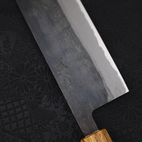 Nakiri Blue Steel #2 Kurouchi Manche en Buffle et Magnolia 165mm-[Musashi]-[Couteaux de cuisine japonais]