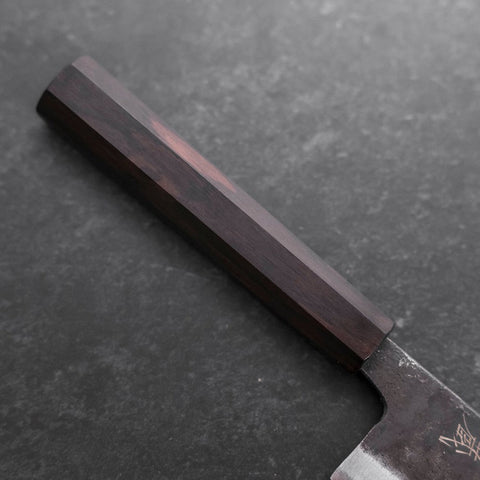 Nakiri Blue Steel #2 Kurouchi Manche en Ébène 120mm-[Musashi]-[Couteaux de cuisine japonais]