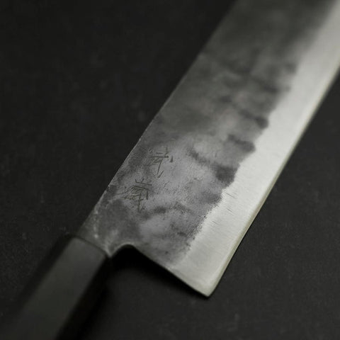 Nakiri Blue Steel #2 Kurouchi Manche en Ébène 165mm-[Musashi]-[Couteaux de cuisine japonais]