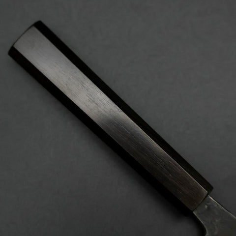 Nakiri Blue Steel #2 Kurouchi Manche en Ébène 170mm-[Musashi]-[Couteaux de cuisine japonais]