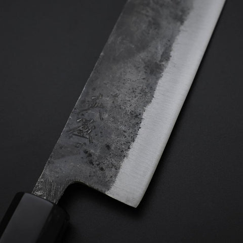 Nakiri Blue Steel #2 Kurouchi Manche en Hinoki 135mm-[Musashi]-[Couteaux de cuisine japonais]