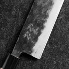 Nakiri Blue Steel #2 Kurouchi Manche en Magnolia Oval 165mm-[Musashi]-[Couteaux de cuisine japonais]