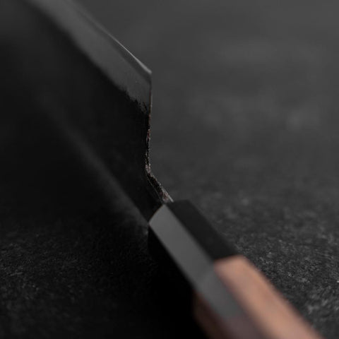 Nakiri Blue Steel #2 Kurouchi Manche en Noyer 165mm-[Musashi]-[Couteaux de cuisine japonais]