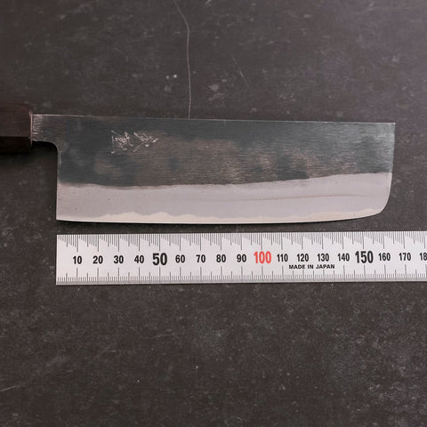Nakiri Blue Steel #2 Kurouchi Manche en Noyer 165mm-[Musashi]-[Couteaux de cuisine japonais]