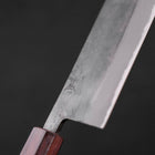 Nakiri Blue Steel #2 Kurouchi Purple Urushi Handle 165mm (6.5”)-[Musashi]-[Couteaux de cuisine japonais]