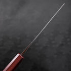 Nakiri Blue Steel #2 Kurouchi Purple Urushi Handle 165mm (6.5”)-[Musashi]-[Couteaux de cuisine japonais]