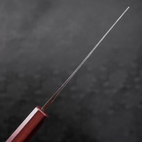 Nakiri Blue Steel #2 Kurouchi Purple Urushi Handle 165mm (6.5”)-[Musashi]-[Couteaux de cuisine japonais]