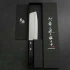 Nakiri Blue Steel #2 Poli Revêtement Inox Manche Occidental Noir 160mm-[Musashi]-[Couteaux de cuisine japonais]