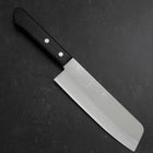 Nakiri Blue Steel #2 Poli Revêtement Inox Manche Occidental Noir 160mm-[Musashi]-[Couteaux de cuisine japonais]