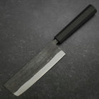 Nakiri Blue Steel #2 Revêtement Inox Kurouchi Manche en Caoutchouc 165mm-[Musashi]-[Couteaux de cuisine japonais]
