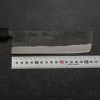 Nakiri Blue Steel #2 Revêtement Inox Kurouchi Manche en Caoutchouc 165mm-[Musashi]-[Couteaux de cuisine japonais]