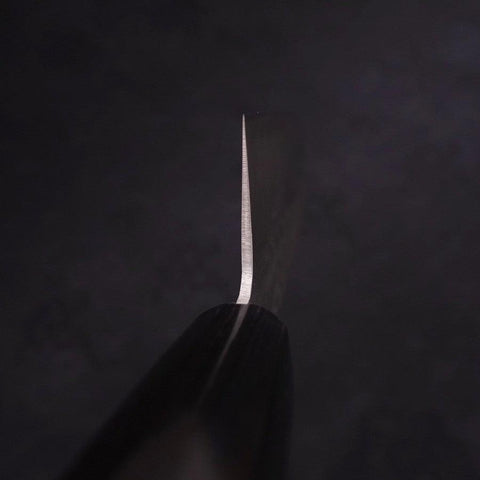 Nakiri Blue Steel #2 Revêtement Inox Tsuchime Manche Occidental Noir 165mm-[Musashi]-[Couteaux de cuisine japonais]