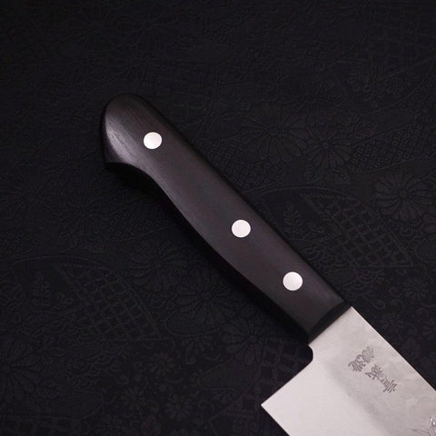 Nakiri Blue Steel #2 Revêtement Inox Tsuchime Manche Occidental Noir 165mm-[Musashi]-[Couteaux de cuisine japonais]