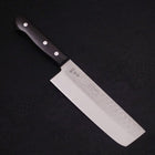 Nakiri Blue Steel #2 Revêtement Inox Tsuchime Manche Occidental Noir 165mm-[Musashi]-[Couteaux de cuisine japonais]