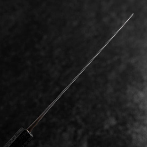 Nakiri Blue Steel #2 Revêtement inox Nashiji Manche Ishime Noir 165mm-[Musashi]-[Couteaux de cuisine japonais]