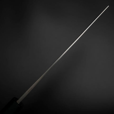 Nakiri Blue Steel #2 Revêtement inox Nashiji Manche Urushi Bleu Sombre 165mm-[Musashi]-[Couteaux de cuisine japonais]