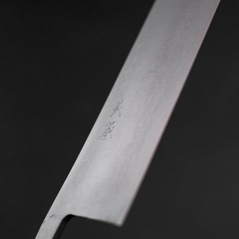 Nakiri Blue Super Damas Manche Buffle et Magnolia 165mm-[Musashi]-[Couteaux de cuisine japonais]