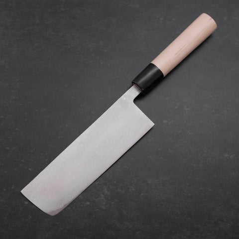 Nakiri Blue Super Damas Manche en Buffle et Magnolia 165mm-[Musashi]-[Couteaux de cuisine japonais]