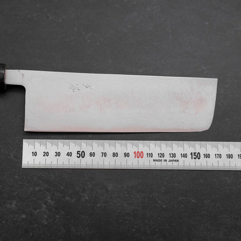 Nakiri Blue Super Damas Manche en Buffle et Magnolia 165mm-[Musashi]-[Couteaux de cuisine japonais]