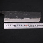 Nakiri Blue Super Kurouchi Manche en Buffle et Ébène 165mm-[Musashi]-[Couteaux de cuisine japonais]