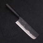 Nakiri Blue Super Kurouchi Manche en Buffle et Ébène 165mm-[Musashi]-[Couteaux de cuisine japonais]