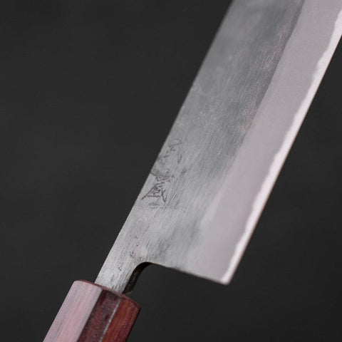 Nakiri Blue steel #2 Kurouchi Manche Urushi Violet 165mm-[Musashi]-[Couteaux de cuisine japonais]