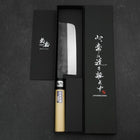 Nakiri Blue steel #2 Kurouchi Manche en Magnolia 165mm-[Musashi]-[Couteaux de cuisine japonais]