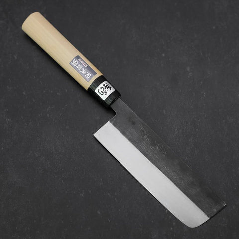 Nakiri Blue steel #2 Kurouchi Manche en Magnolia 165mm-[Musashi]-[Couteaux de cuisine japonais]