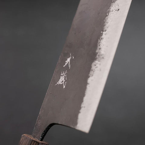Nakiri Blue steel #2 Kurouchi Sumi Urushi Handle 165mm-[Musashi]-[Couteaux de cuisine japonais]